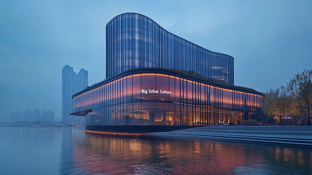 摩天大楼与会展中心全景