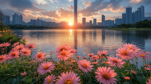 花园中的摩天大楼