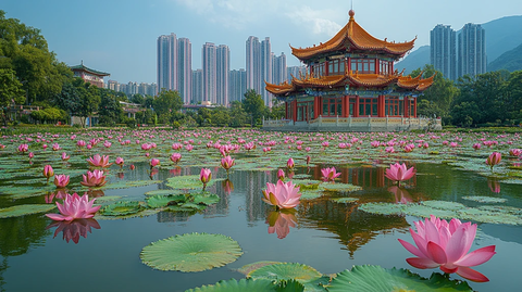 花园中的摩天大楼