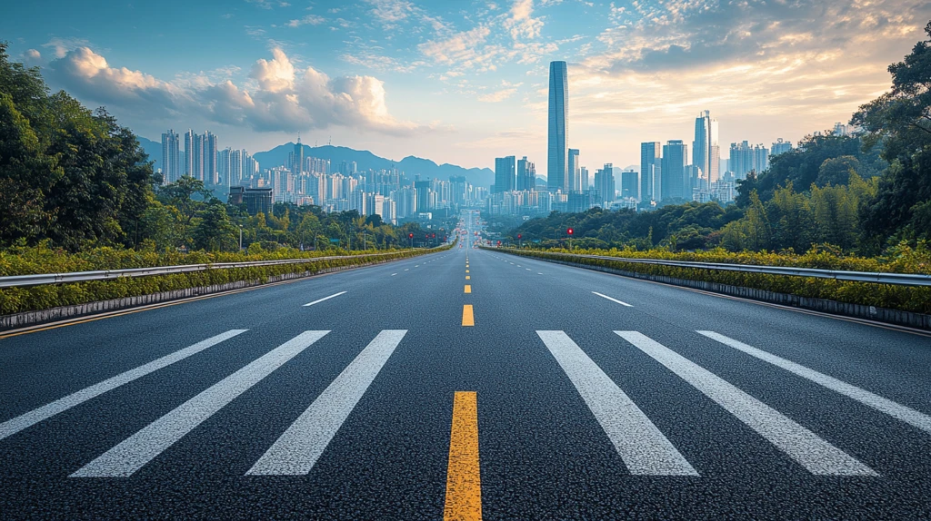 晴朗都市大道景