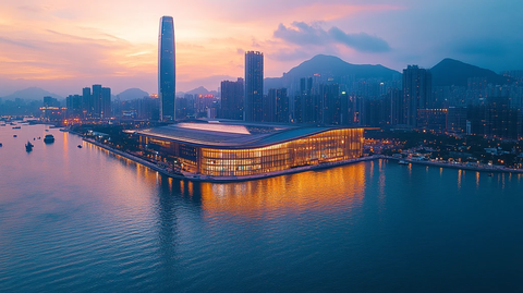 夜幕下的摩天楼