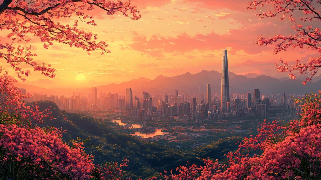 繁花都市图景