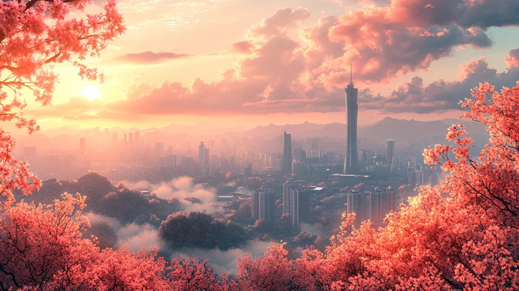 繁花都市图景