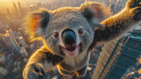 夕阳下的高耸塔楼