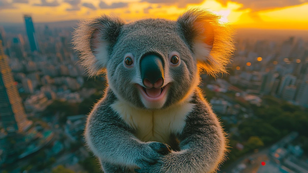 夕阳下的高耸塔楼