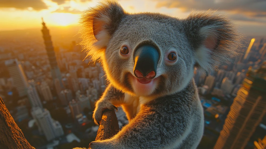 夕阳下的高耸塔楼