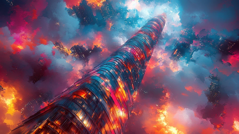 艺术风格电视塔