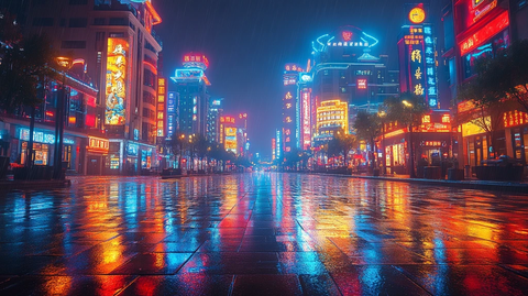 霓虹夜色