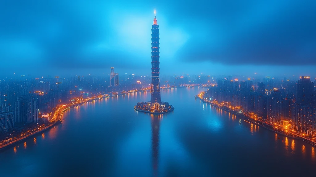 广州塔远景图展现现代化都市风貌