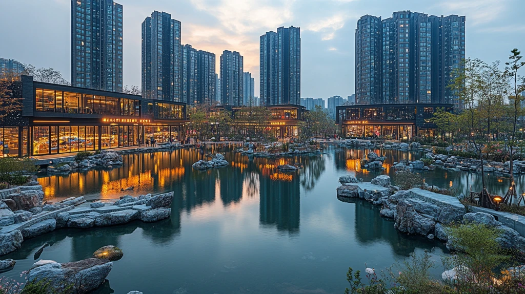 古色古香中式建筑庭院景观