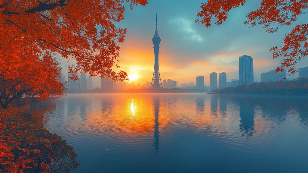 广州塔周边城市风光