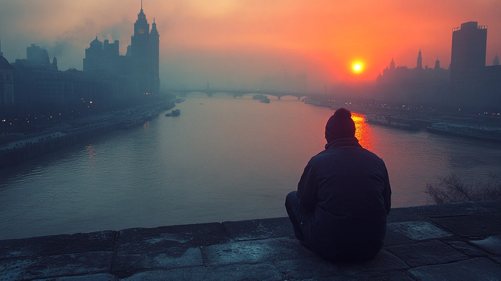 外滩城市风光夜景俯瞰全景