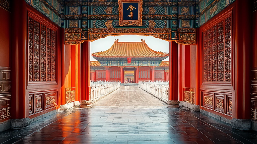 故宫古建筑群壮丽全景