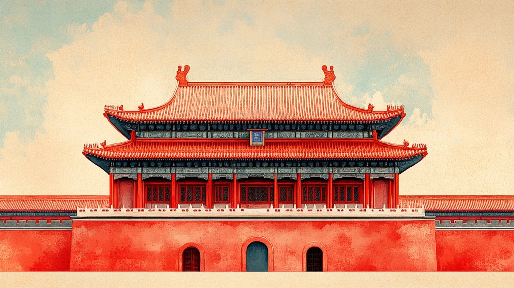 传统中式建筑屋顶构造特写