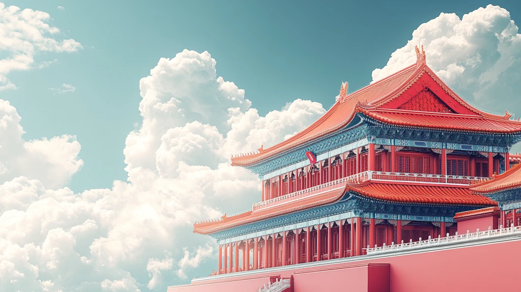 传统中式建筑屋顶构造特写