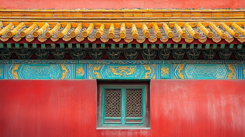 古典建筑屋顶装饰细节