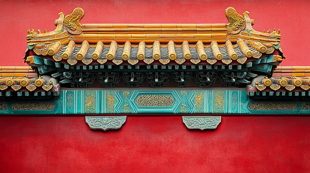 古典建筑屋顶装饰细节