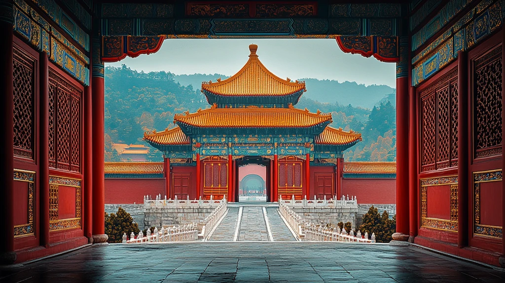 故宫全景俯瞰图