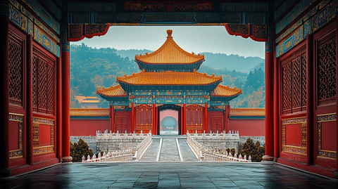 故宫全景俯瞰图