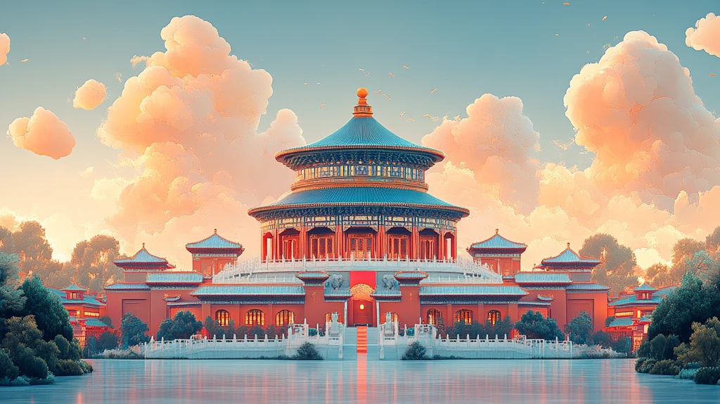 天坛祈年殿外观全景