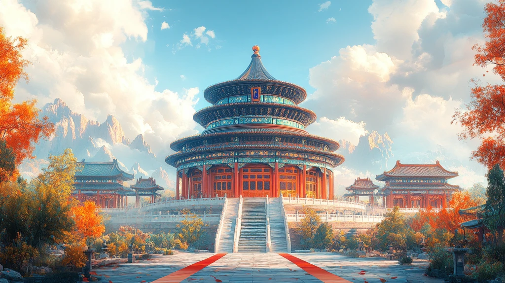 天坛祈年殿外观全景