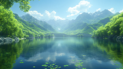 俯瞰群山间蜿蜒的长城