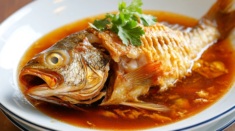 红烧天目湖鱼头皇