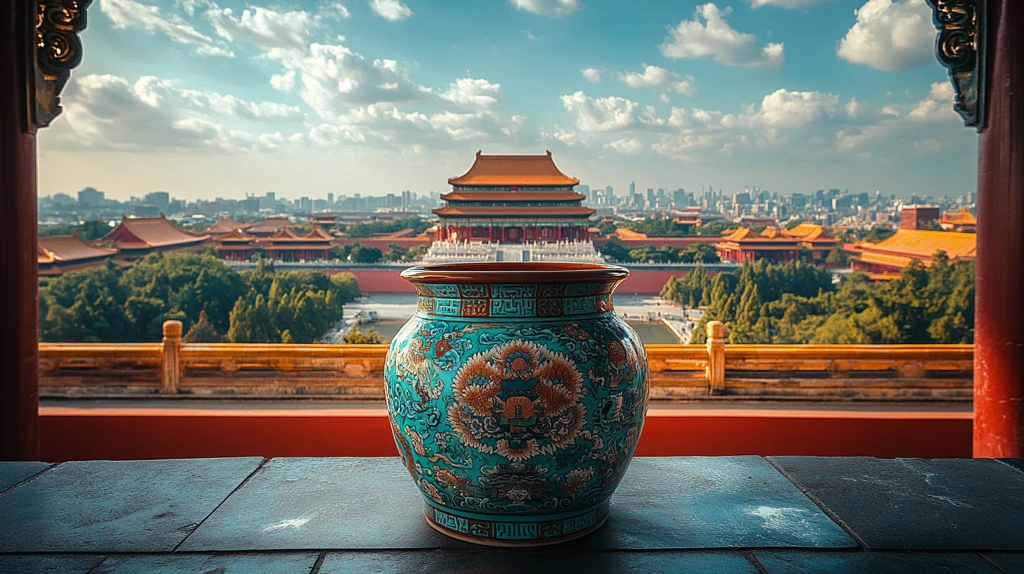 故宫全景鸟瞰图