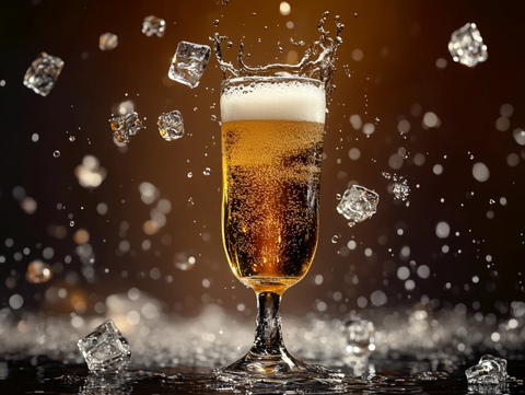 啤酒水花质感特效