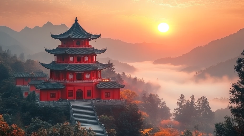 古色古香的传统中式建筑风景