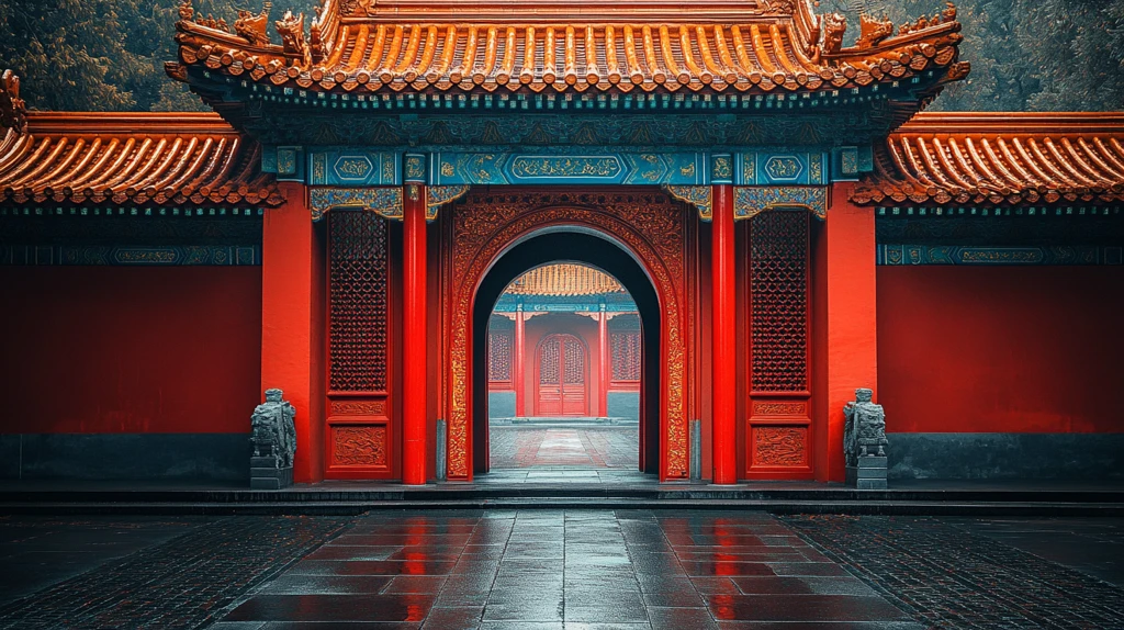 古色古香的传统中式建筑风景