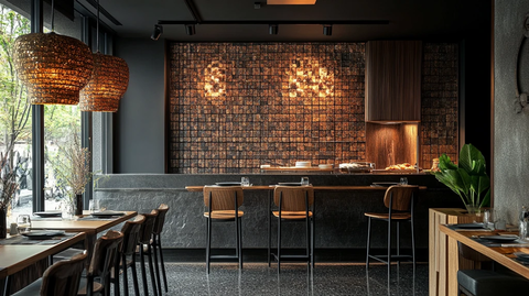 裸混凝土餐厅