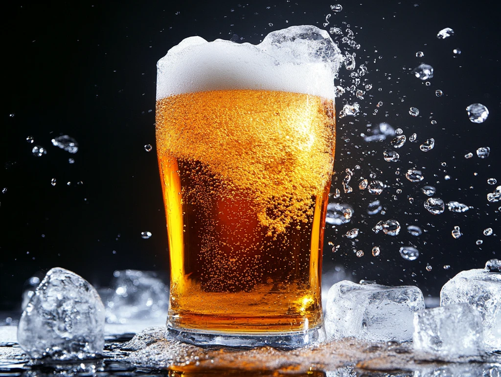 啤酒水花质感特效