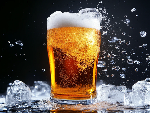 啤酒水花质感特效