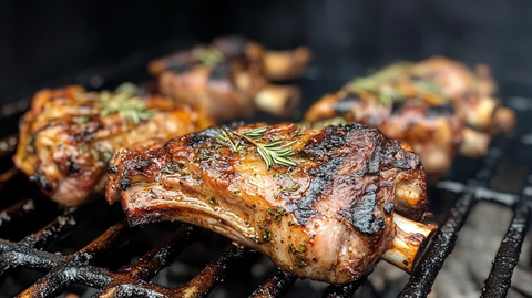 炭烤烤肉烤羊排