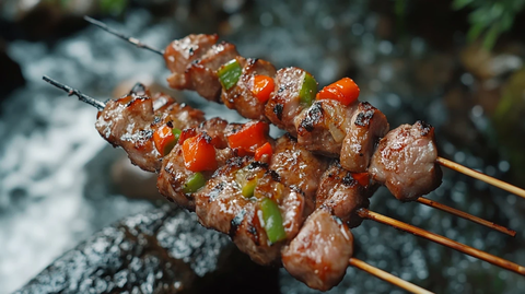 烧烤烧烤季烤串烤鸡心