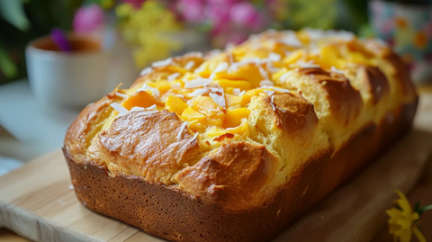 黄桃起司面包