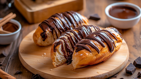巧克力牛角包