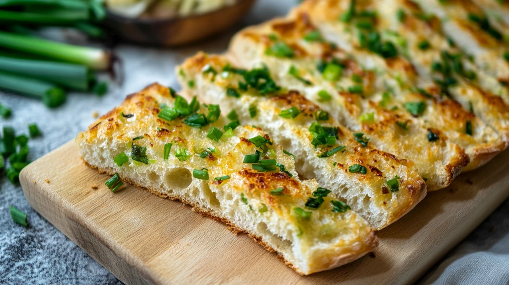葱烤面包片
