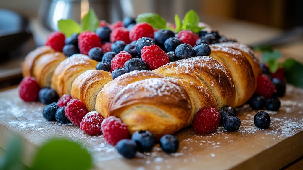 精美的霜糖面包