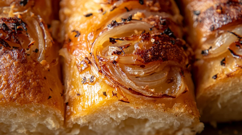 开洋葱油面包装