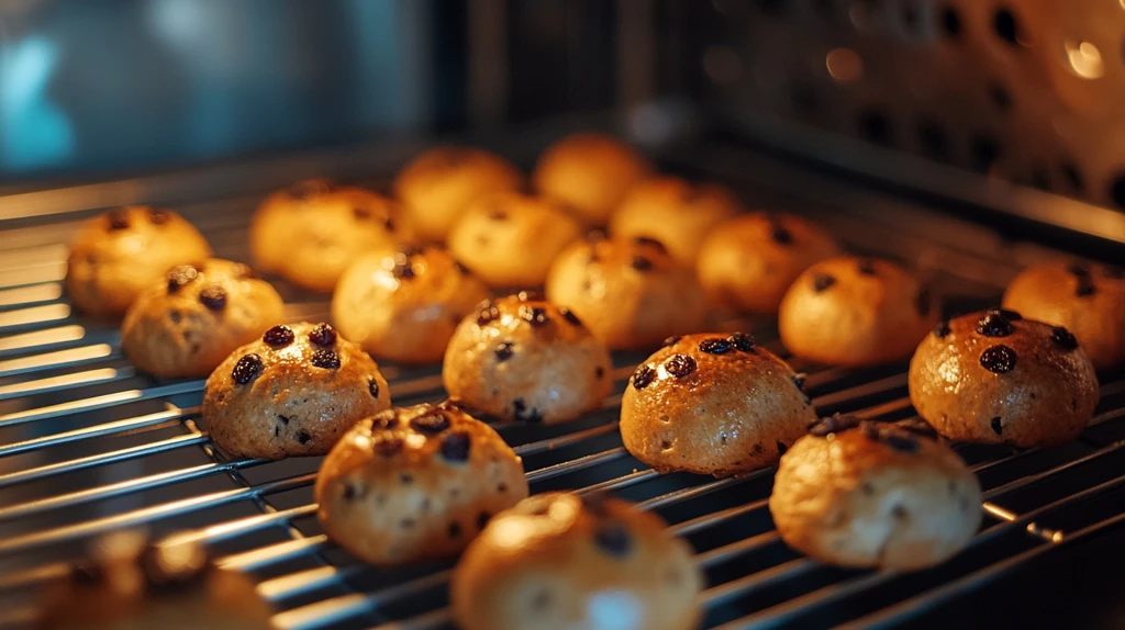 烤箱里的蛋黄酥