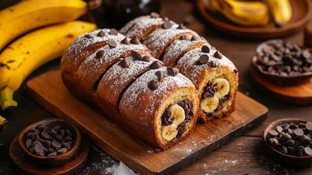 香蕉巧克力吐司