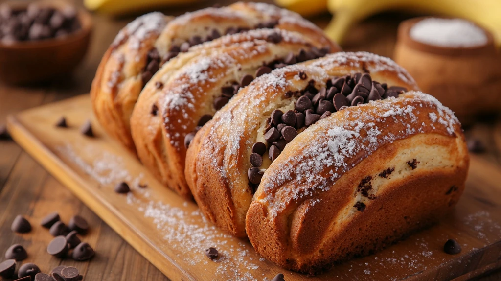 美味面包巧克力豆