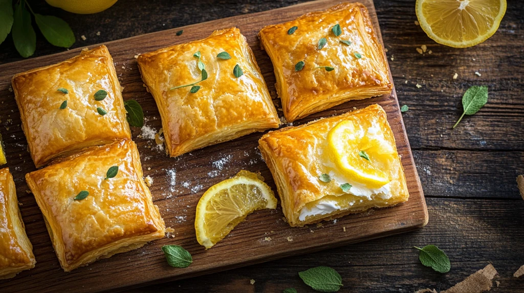 柠檬奶油酥皮卷