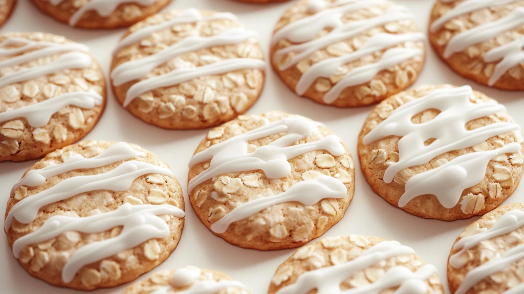 整齐摆放的桃酥