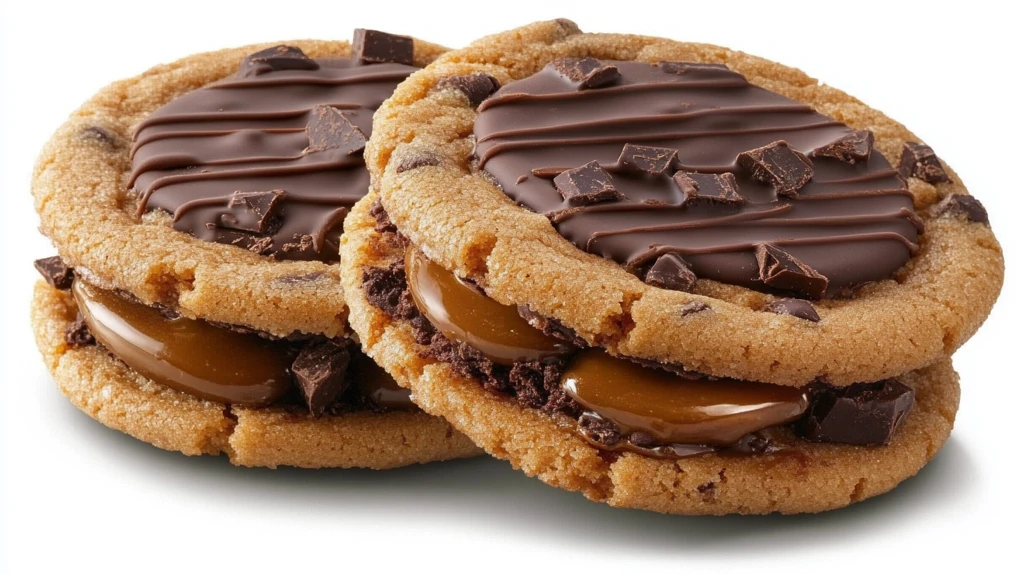 焦糖巧克力曲奇饼