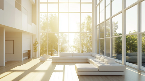 大气客厅落地门窗场景