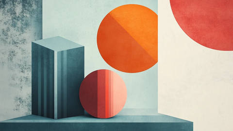 圆球几何装饰画