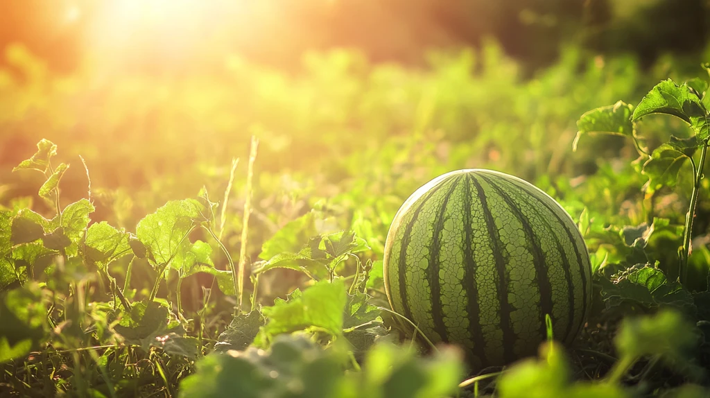 阳光下的西瓜